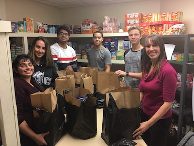 Ammerman food pantry with PA Carla Sutherland
